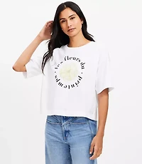 Petite Floral Jersey Modern Tee