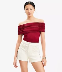 Cinched Off The Shoulder Top
