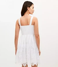 Eyelet Corset Mini Dress