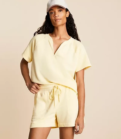 Lou & Grey Washed Cozy Cotton Shorts