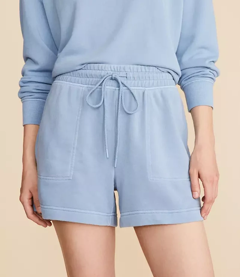 Lou & Grey Washed Cozy Cotton Shorts