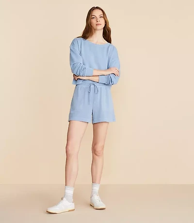 Lou & Grey Washed Cozy Cotton Shorts