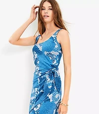 Floral Sarong Mini Dress