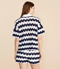 Lou & Grey Wavy Pointelle Shirt
