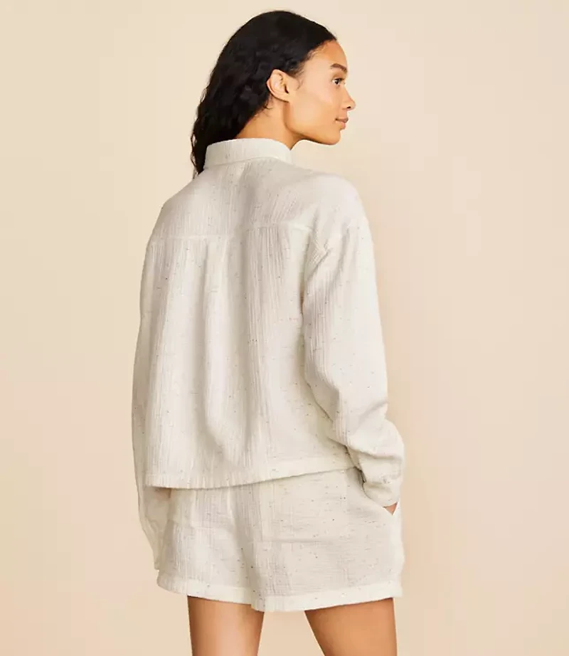 Lou & Grey Flecked Triple Cloth Pocket Shirt