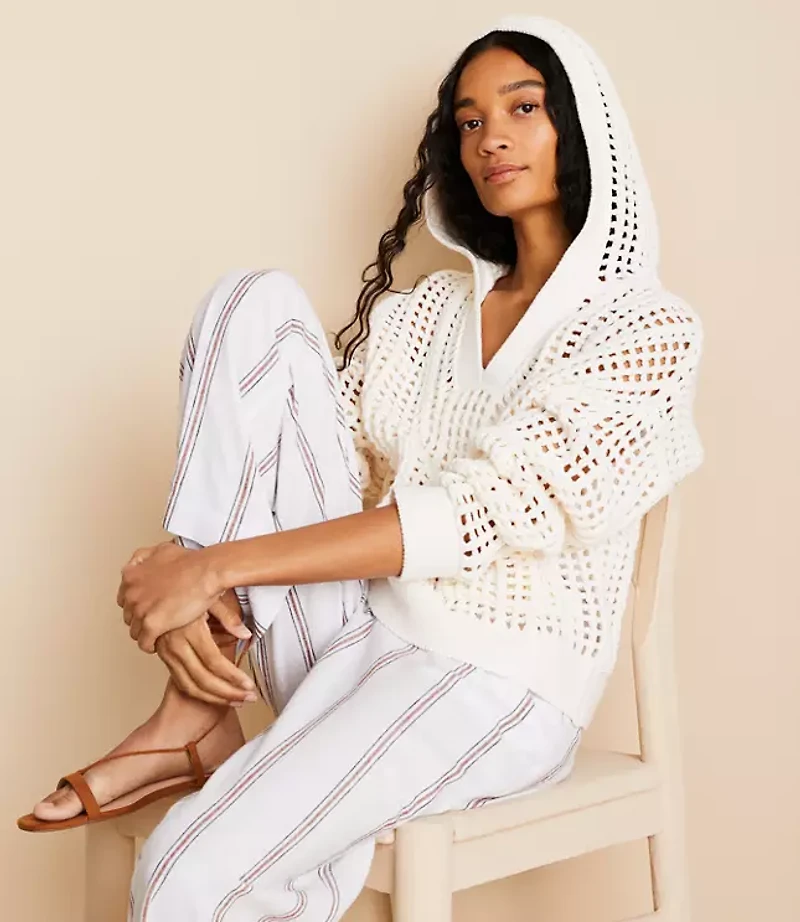 Lou & Grey Open Stitch Hoodie Sweater