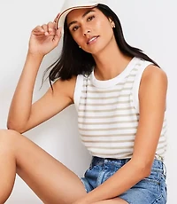 Petite Striped Harbor Tank Top