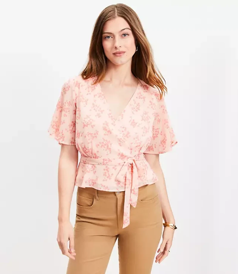 Meadow Peplum Wrap Top