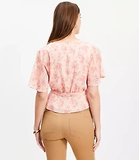 Meadow Peplum Wrap Top