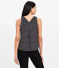 Dotted Double V Halter Top