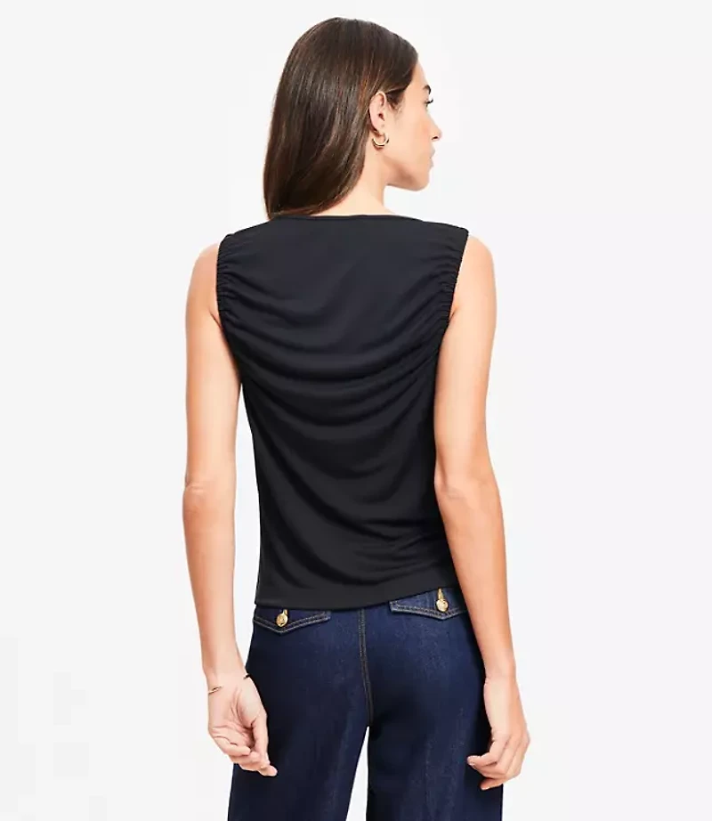 Tie Keyhole Top