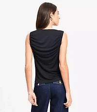Tie Keyhole Top
