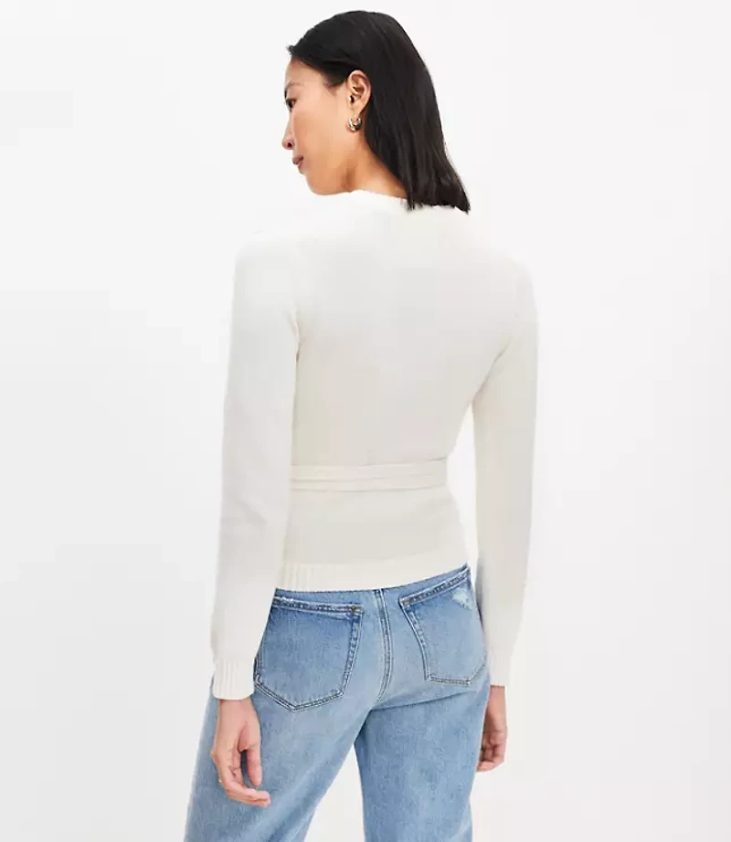 Layered Wrap Sweater