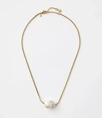 Pearlized Pendant Necklace