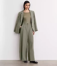 Petite LOFT Versa Mesh Elbow Sleeve Tee