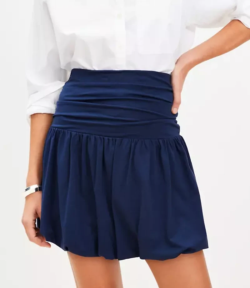 Bubble Hem Mini Skirt