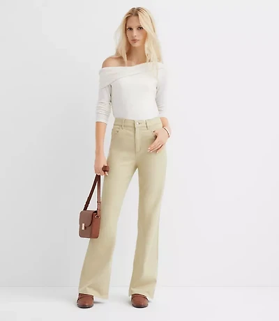 High Rise Relaxed Flare Pants