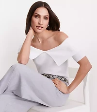 LOFT Versa Foldover Off The Shoulder Sweater