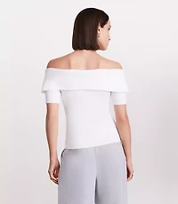 LOFT Versa Foldover Off The Shoulder Sweater
