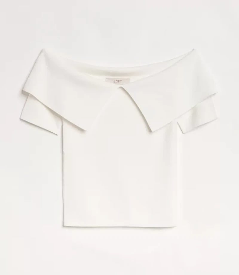 LOFT Versa Foldover Off The Shoulder Sweater