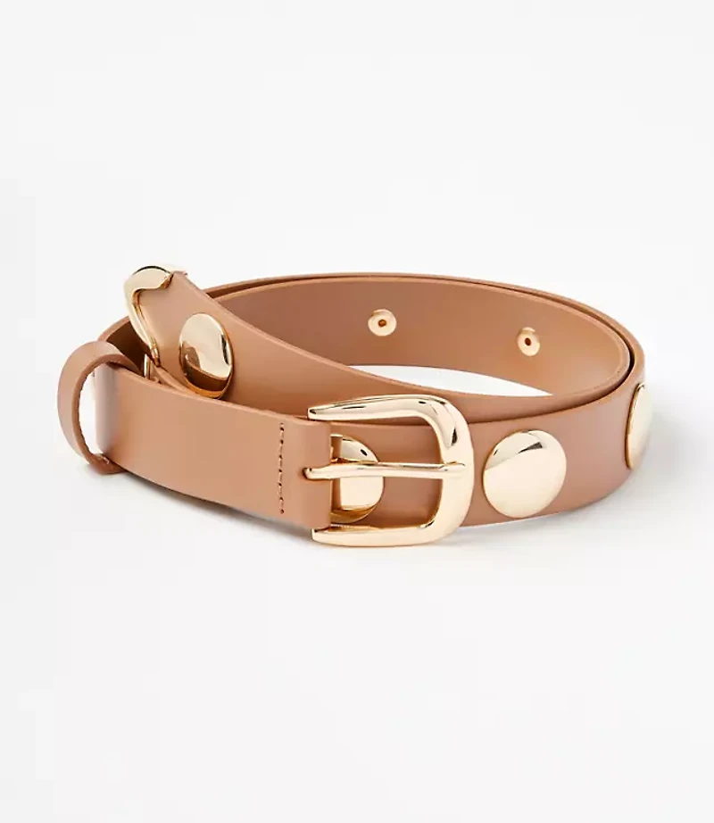 Studded Leather Belt