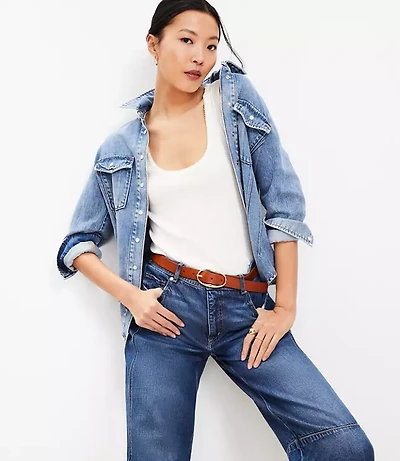 Petite Pointelle Perfect Ribbed Scoop Neck Tank Top