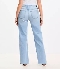 Petite Curvy Mid Rise Relaxed Straight Jeans Wash