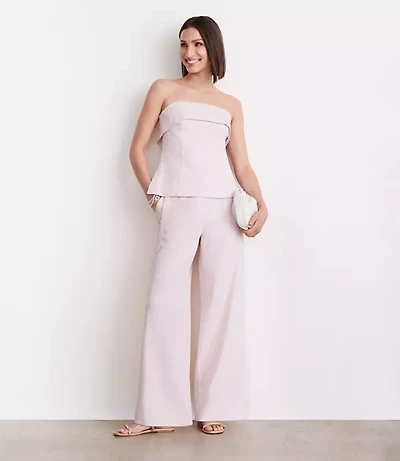 Petite LOFT Versa Pure Spun Foldover Strapless Top