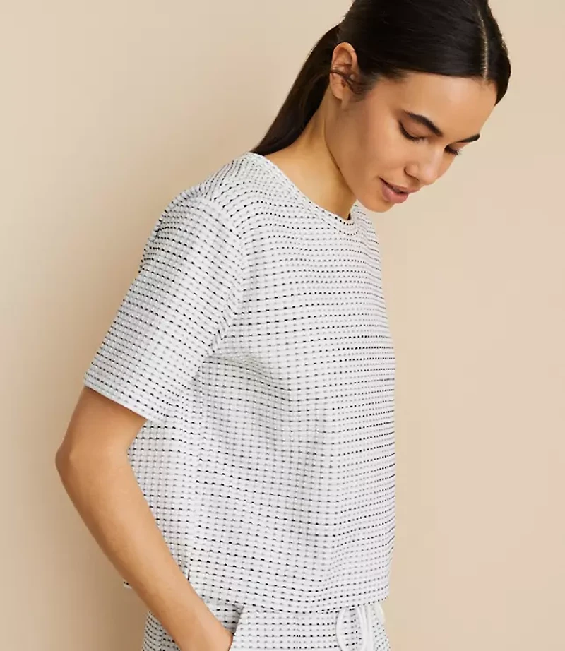 Lou & Grey Geo Jacquard Tee