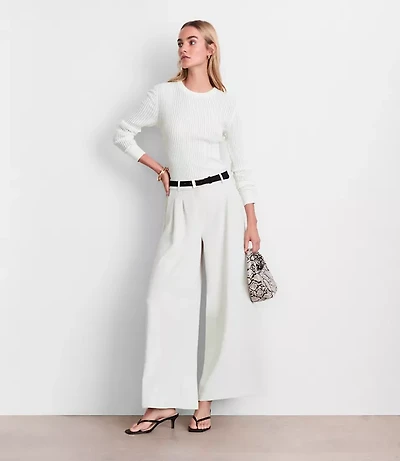 Petite LOFT Versa Ribbed Sweater