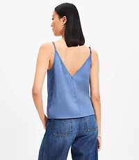 Satin Double V Cami