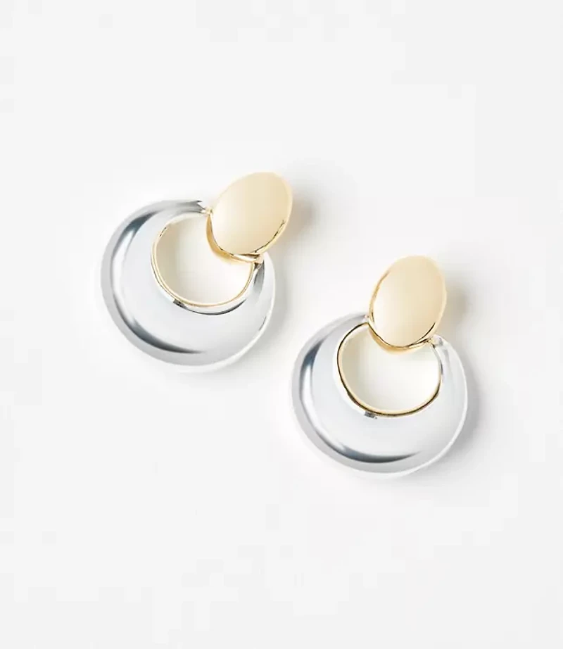 Mixed Metal Link Earrings