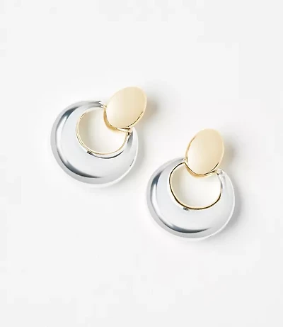 Mixed Metal Link Earrings