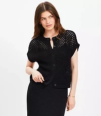 Petite Textured Wedge Cardigan