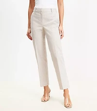 Petite Riviera Slim Pants Striped Seersucker