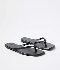 Square Toe Flip Flops