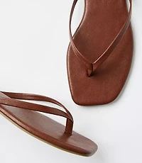 Square Toe Flip Flops