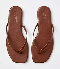Square Toe Flip Flops