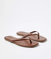 Square Toe Flip Flops