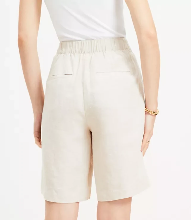 Petite Bermuda Shorts Linen