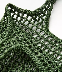 LOFT Beach Straw Tote Bag