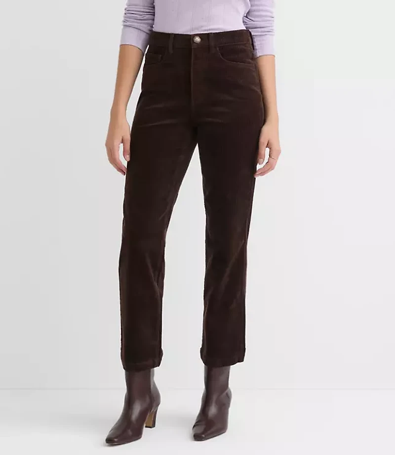 Straight Corduroy Pants