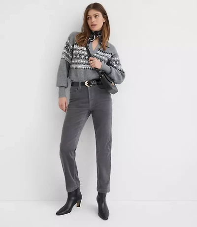 Straight Corduroy Pants