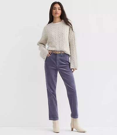 Straight Corduroy Pants