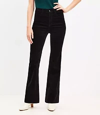 Five Pocket Slim Flare Pants Velvet
