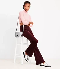 Five Pocket Slim Flare Pants Velvet