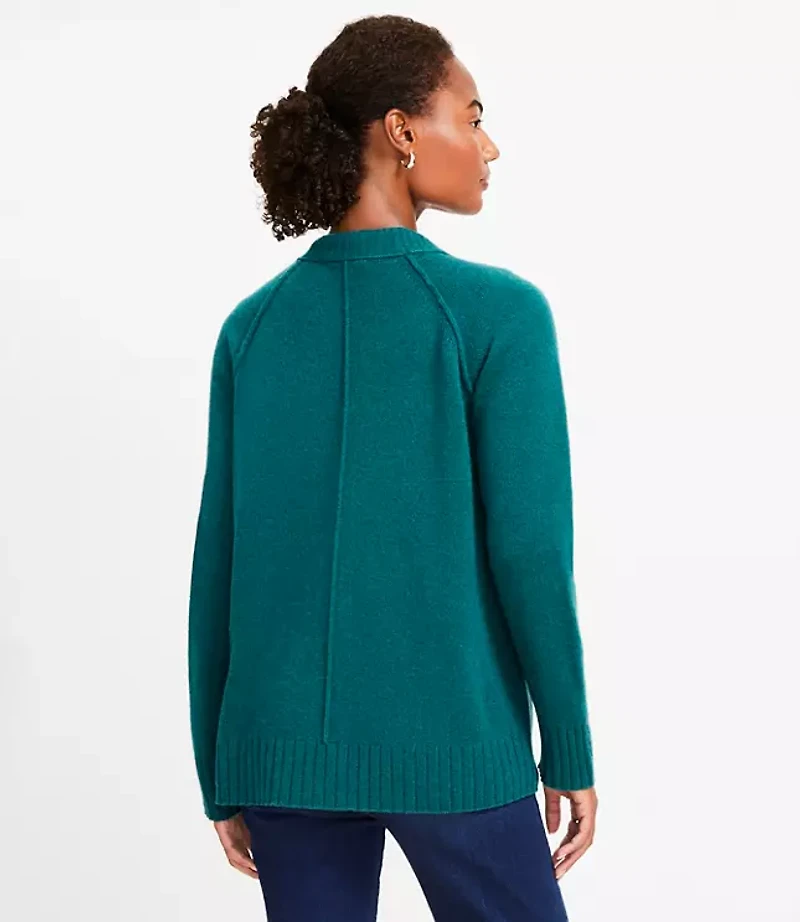 Cashmere V-Neck Pocket Cardigan