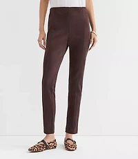 Petite Faux Suede Leggings