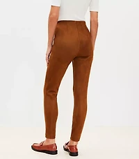 Petite Faux Suede Leggings