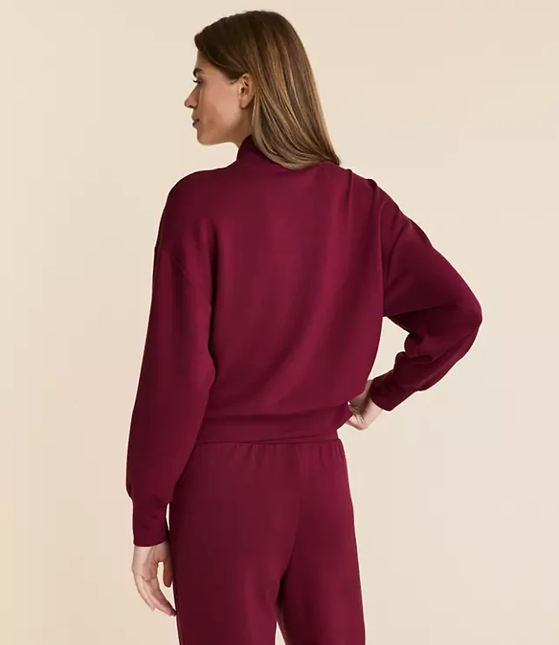 Petite Lou & Grey Scubasoft Half Zip Sweatshirt